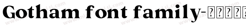 Gotham font family字体转换